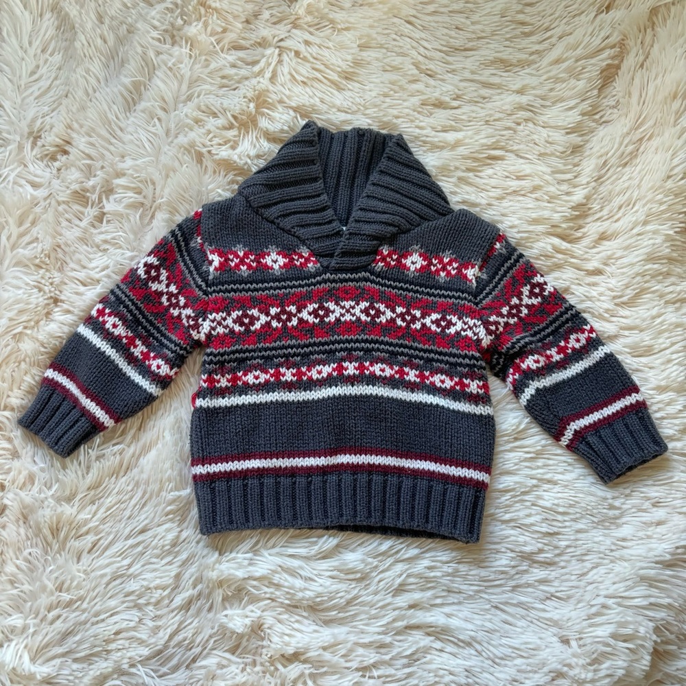The Children’s Place Pullover Cowl Neck Knit Holiday Sweater